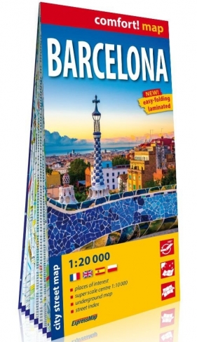 Barcelona (Barcelona) laminowany plan miasta 1:20 000