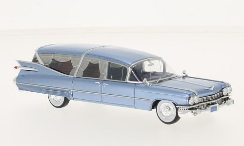 Cadillac S&S Superior Hearse 1959 (metallic blue) (45261)