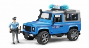 Samochód Land Rover Defender policyjny z figurką (BR-02597)