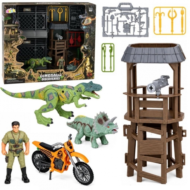 Baza badawcza dinozaurów z figurkami