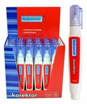 Korektor z metalową końcówką 7ml (24szt)