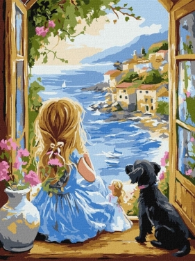 Malowanie po numerach - Marzycielska 30x40cm