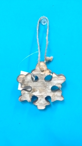 Śnieżynka zawieszka naturalna 8cm
