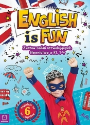 English is fun Zestaw zadań utrwalających słownictwo w klasach 1-4 (Uszkodzona okładka)