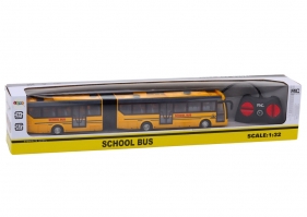 Autobus szkolny przegubowy R/C 1:32 żółty