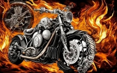 <img src='https://webimage.pl/pics/978/6/d5906196006978.jpg' style='height:440px' /> Diamentowa Mozaika Motor i płomienie NO-2000697