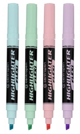 Centropen: Zakreślacz Highlighter Flexi Soft, fioletowy pastel