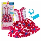 BARBIE Modne kreacje, biało-różowa (FCT22/FCT35)