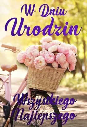 Karnet Urodziny damskie rower