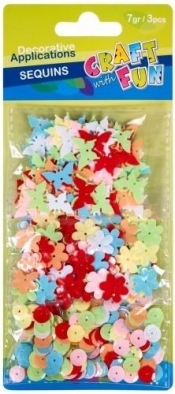 Ozdoba dekoracyjna pastelowe cekiny 3/7gr