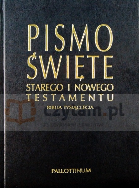 Biblia Tysiąclecia skóra eko granat