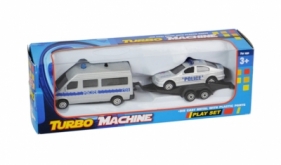 Auto policja z lawetą
