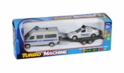 Auto policja z lawetą