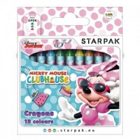 Kredki woskowe 12 kolorów Minnie
