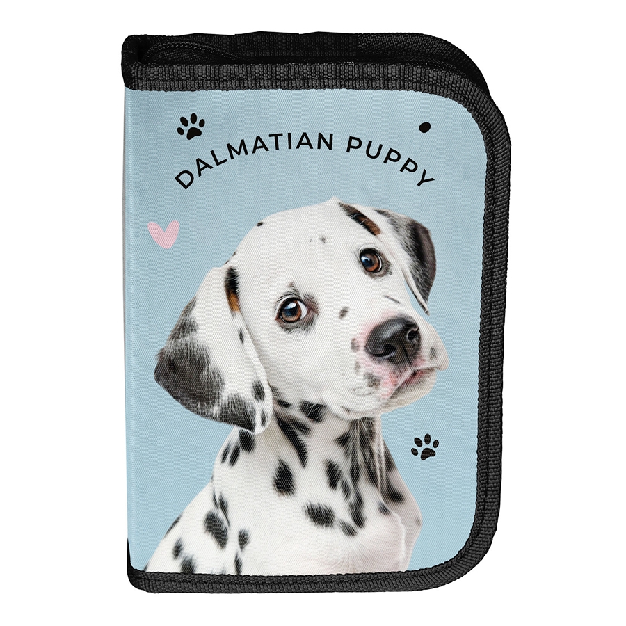 Piórnik jednokomorowy z wyposażeniem - Dalmatian Puppy