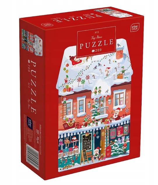 Puzzle 200: Shape Christmas 2 - Snowy Town