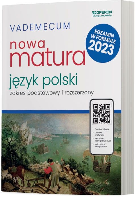 Matura 2023. Język polski. Vademecum, zakres podstawowy i rozszerzony