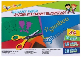 Papier kolorowy A4/10K błyszczący 80gsm