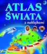 Atlas świata z naklejkami