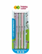 Długopis usuwalny Uszaki Pastel 0,5 mm, 4 szt. - niebieski (4120 01UP-3 BK4)