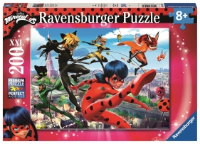Ravensburger, Puzzle XXL 200: Biedronka i Czarny Kot (129980)