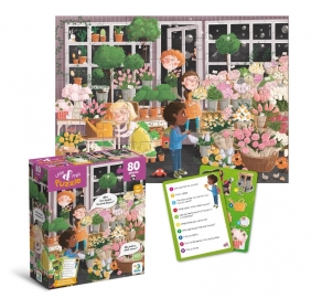 Puzzle - Look & Find - Kwitnąca wiosna, 80 el.