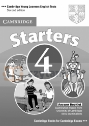 Cambridge English Starters 4 Answer Booklet