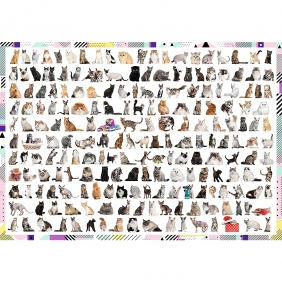 Puzzle 1000: 208 kotów (10498)