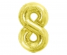  Balon foliowy B&C 8 Light gold 85cm