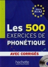 Les 500 Exercices de phonetiques avec corriges A1/A2 + CD Abry Dominique, Chalaron Marie-Laure