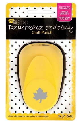 Dziurkacz ozdobny 3,7cm klon