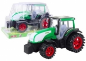 Traktor z napędem zielony