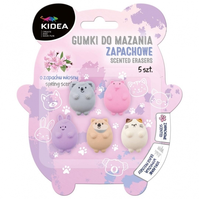 Gumki do mazania zapachowe 5szt KIDEA