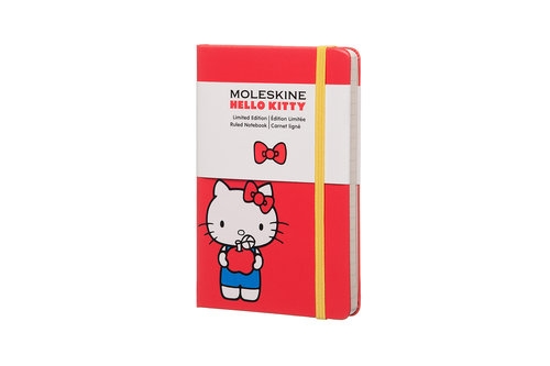 Notes Moleskine Limitowana Edycja Współczesna Hello Kitty P w linie czerwony