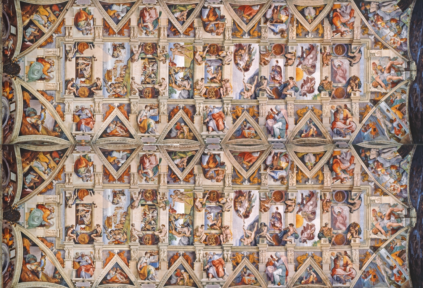 Clementoni, puzzle Panorama Museum Collection 1000: Michelangelo, The Sistine Chapel ceiling (39498)