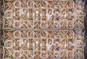 Clementoni, puzzle Panorama Museum Collection 1000: Michelangelo, The Sistine Chapel ceiling (39498)