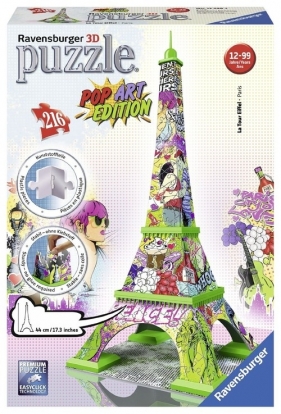 Puzzle 3D Wieża Eiffla Pop Art 216 (125982)