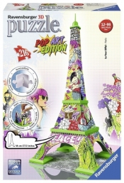 Puzzle 3D Wieża Eiffla Pop Art 216 (125982)
