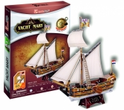 Puzzle 3D: Żaglowiec Jacht Mary (306-24010)
