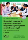 Uchwały i zarządzenia organów samorządu terytorialnego dotyczące spraw finansowych z płytą CD