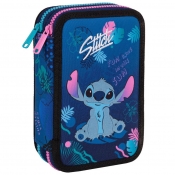 Coolpack, Piórnik podwójny z wyposażeniem Jumper 2 Disney Blue - Stitch (F066780)