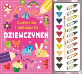 Kolorowanka z zadaniami dla dziewczynek - Opracowanie zbiorowe