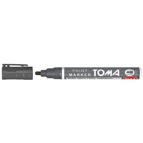 Marker olejny Toma 2,5 mm - szary (TO-44098)