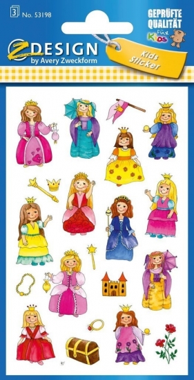 Naklejki dla dzieci - księżniczki (53198)