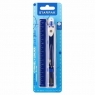 Cyrkiel metalowy + linijka 15cm navy blue