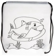 Worek szkolny do malowania Tinting rekin