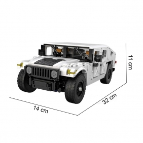 Klocki CADA. Duże auto terenowe Humvee. 1386 elementów