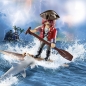 Playmobil, Pirat z tratwą i rekinem młotem (70598)