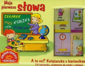 A to co Książeczka z kartonikami Moje pierwsze słowa