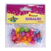 Koraliki piłki mix 20 szt.